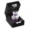 Keepsake Cremation Urn for Human Ashes, Lavender and Silver with Velvet Case